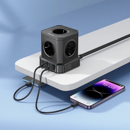 Life filter 3U | 5P | 1C | 1.5m - Hoco NS8