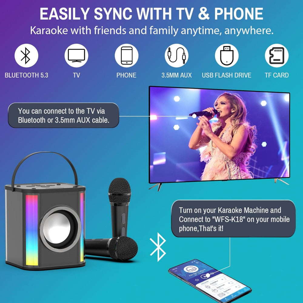 Bluetooth Speaker &amp; 1 Microphone - WFS-K18