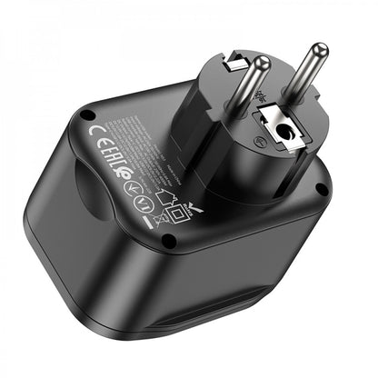 Home Charger 20W PD 2U Hoco NS3 – Black