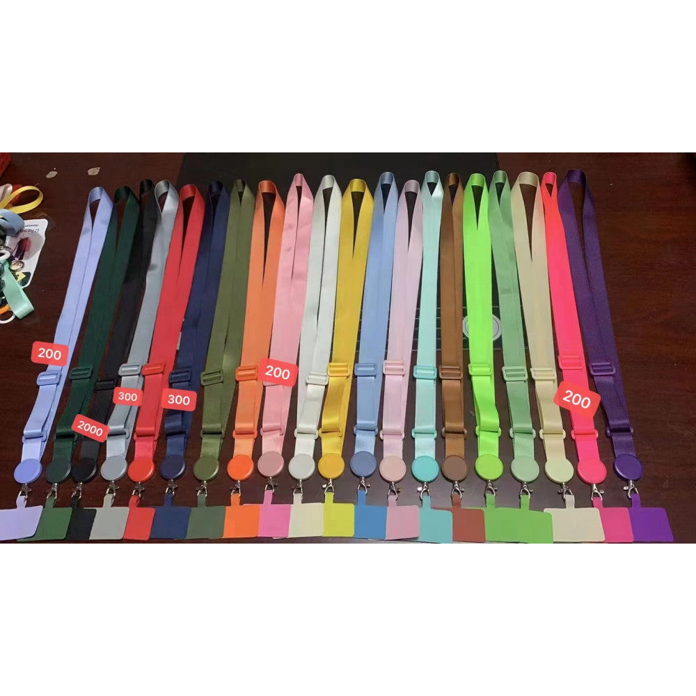 Round Clip Neck Lanyard - Black