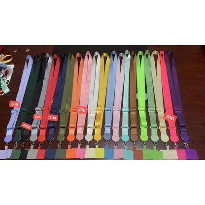 Round Clip Neck Lanyard - Black