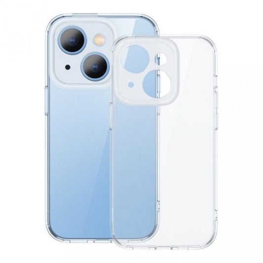 Накладка Чехлы Baseus (ARJC000002) Crystal Series Magnetic Case for iP 14 (Pack of 1 with full coverage tempered glass screen protector and cleaning kit), Clear