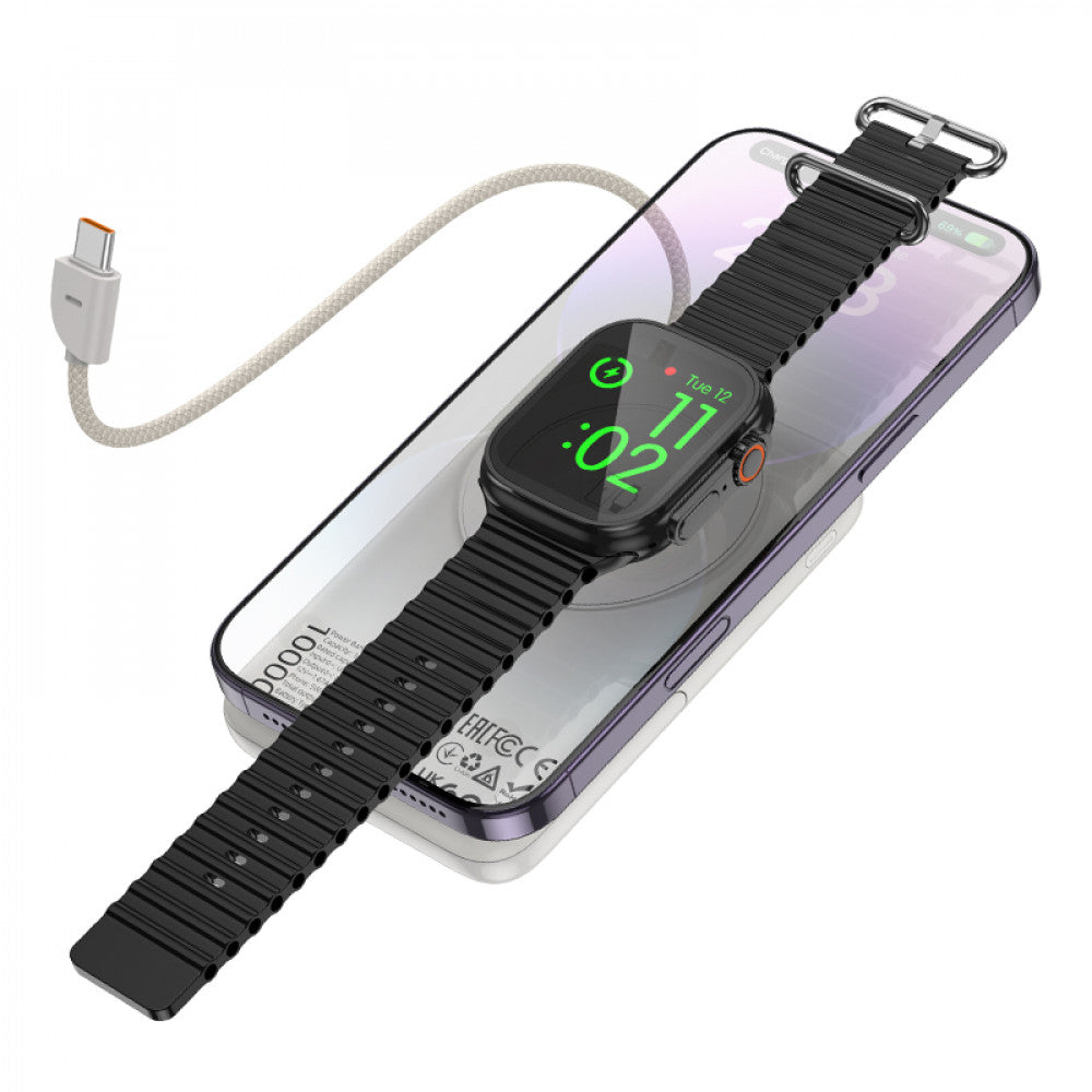 Power Bank 10000 mAh Magsafe — Hoco Q43 — Metal Gray