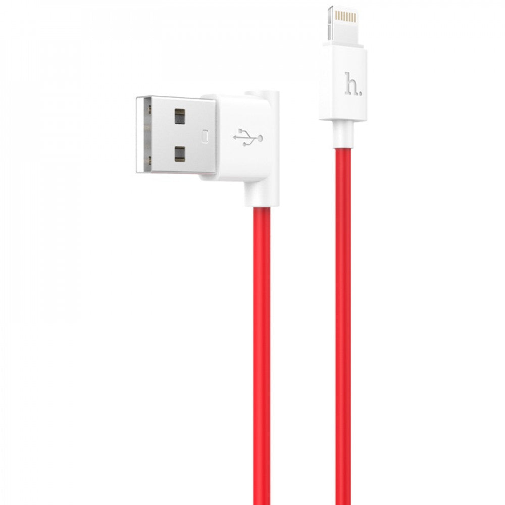 Lightning cable 2A (1.2m) Hoco UPL11 L-shape Black - Black