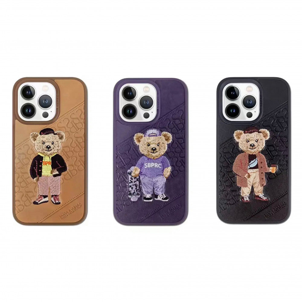 Polo Crete Leather Case iPhone 14 Pro Max — Purple