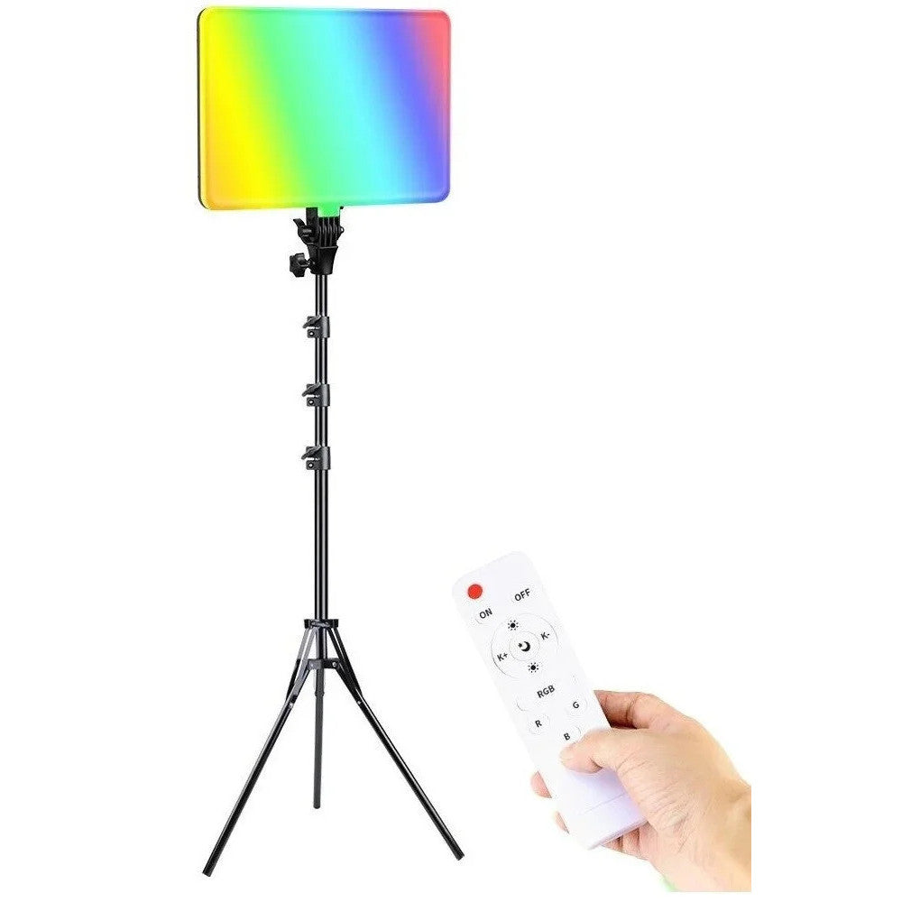 Video light lamp LED RGB PM-36 36x25 cm 352 Lights 3000K-6500K Remote Adapter