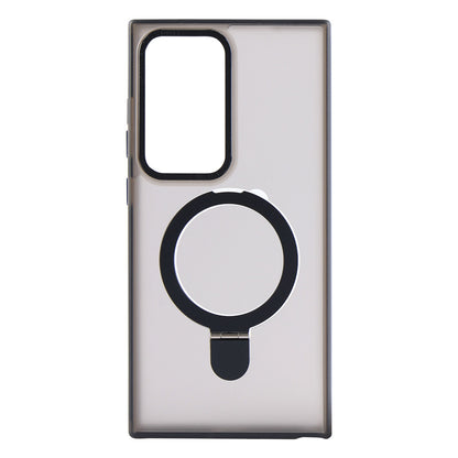 Накладка Чехлы Matte Guard Ring Case With MagSafe Samsung S25 Ultra — Black