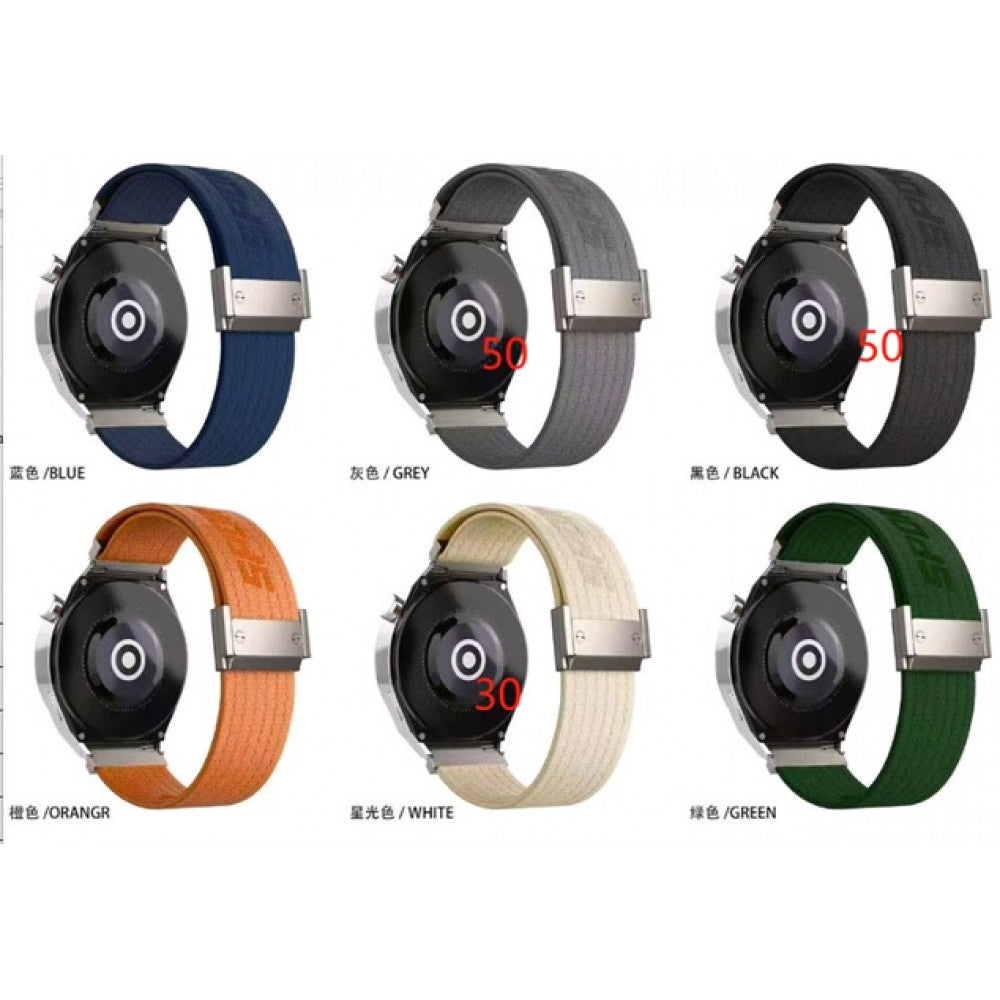 Ремінець Nylon Metal Lock Універсальний 22 mm — Starlight