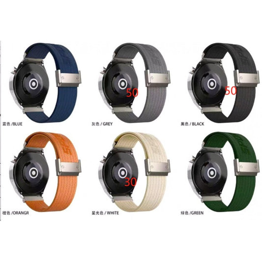 Ремінець Nylon Metal Lock Універсальний 22 mm — Grey