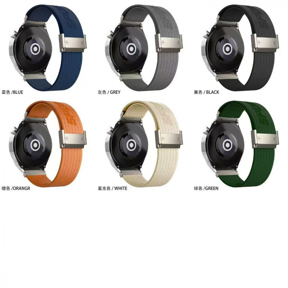 Ремінець Nylon Metal Lock Універсальний 22 mm — Grey