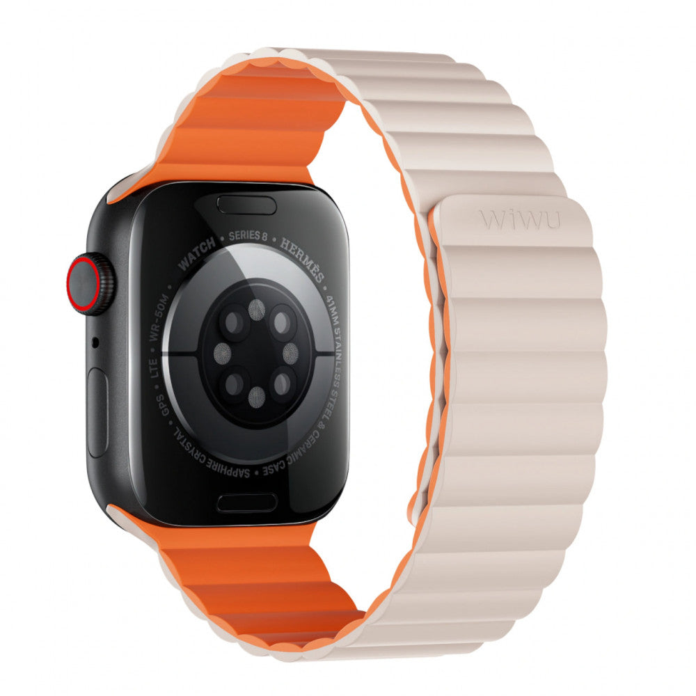 Ремінець Wiwu Wi-WB001 Apple Watch 42 44 45 49 mm — Starlight & Orange