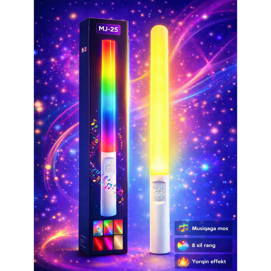 Лампа LED видео Handheld Fill Light Stick Jmary MJ-25 RGB 37cm