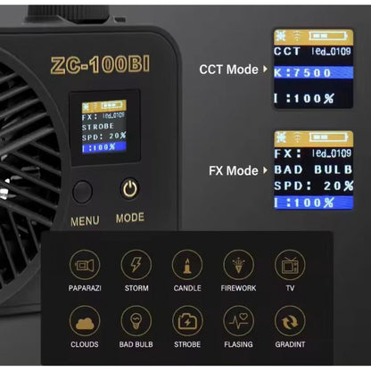 LED video light lamp Veron ZC-100Bi 100W 2700-7500K