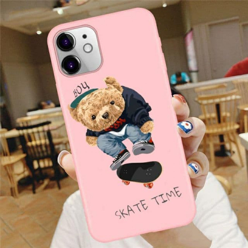 Cartoon Fun Slogan Bear TPU case iPhone 12 Pro Max 6.7"