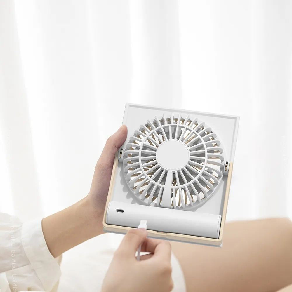 Портативный мини вентилятор WT-L19 - 1200 mAh — Black