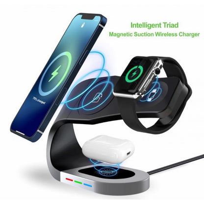 Wireless Charger 3 in 1 15W Y35 – Black