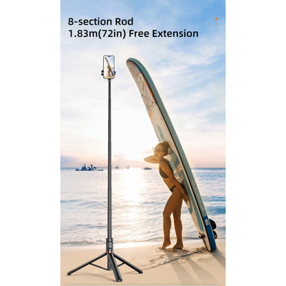 Monopod Tripod C10 | 1.83m | Button Bluetooth aluminum alloy rod