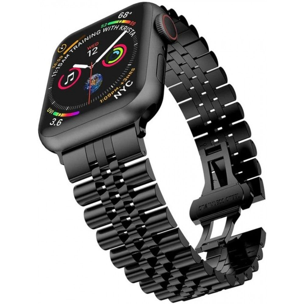 Ремінець 5 Bead Apple Watch 42 mm 44 mm 45 mm 49 mm Black