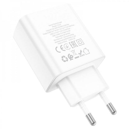 Home Charger | 28.5W | 4U | QC3.0 – Hoco C102A – White