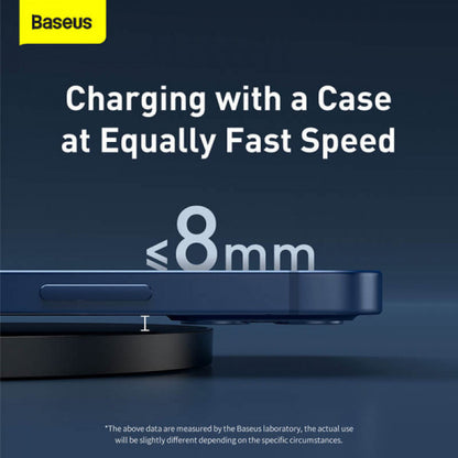 Wireless Charger 15W Baseus (CCED000001) Digital LED Display Gen 2 Black for Smartphones