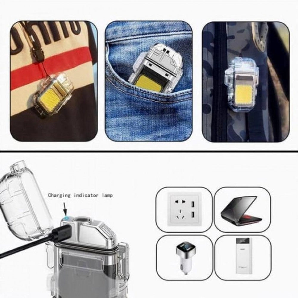Flashlight-lighter - in a waterproof case