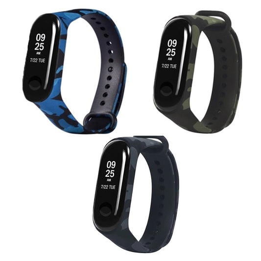 Reminets Silicone Xiaomi Mi Band 3; 4 Khaki - Black