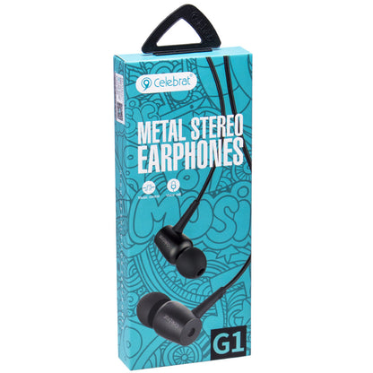 Headphones with microphone 3.5mm Celebrat G1 – Black