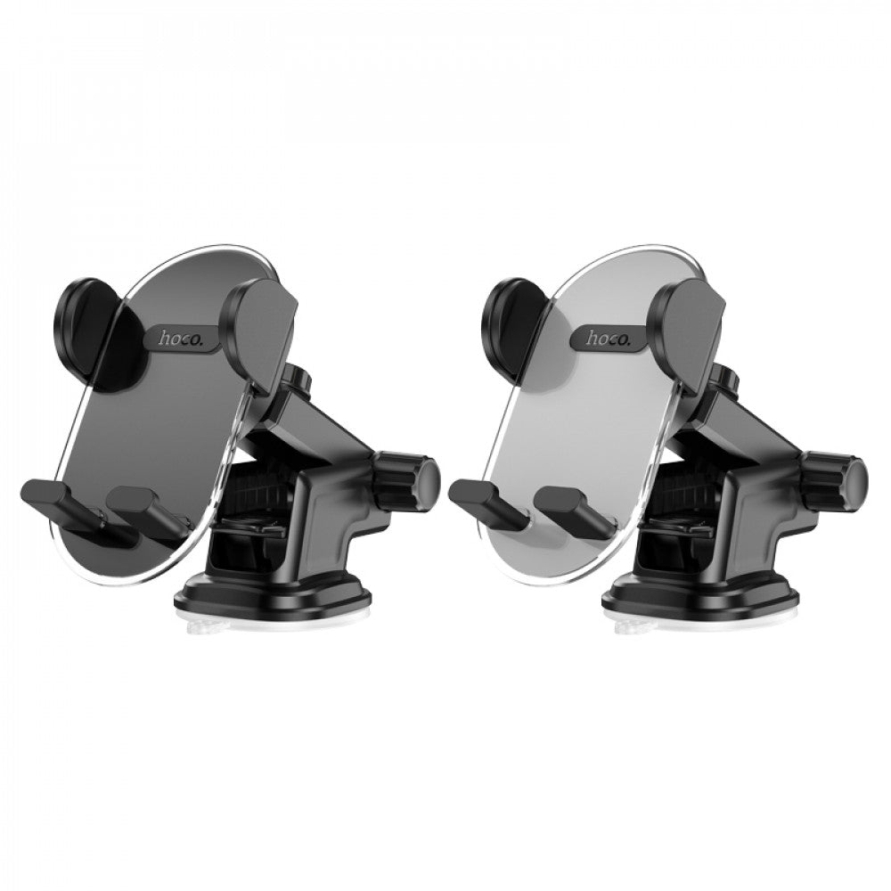 Car Holder Hoco H3 Shiny press type (center console) – dark night black