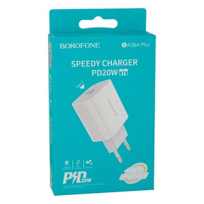 Home Charger 20W PD3.0 Borofone BA38A Plus – White
