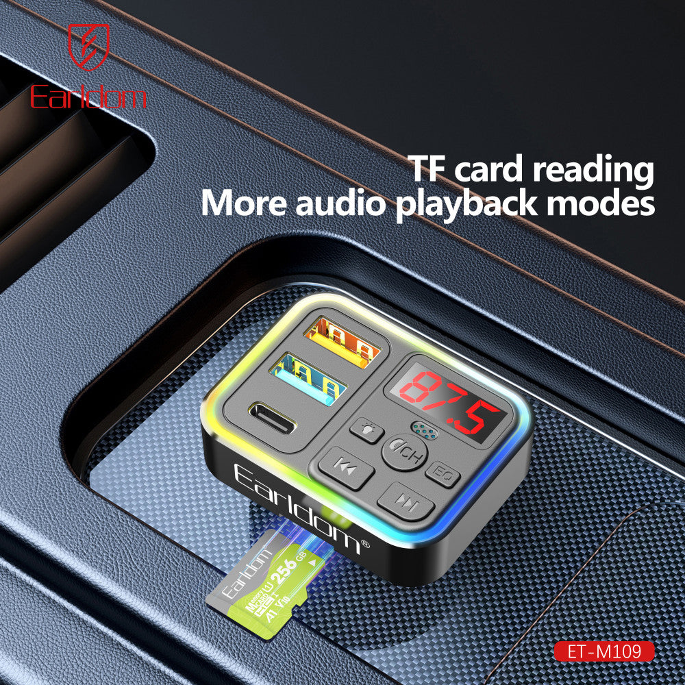 Fm Modulator MP3 | Car Charger | 3.1A | 2U | 1C — Earldom ET-M109