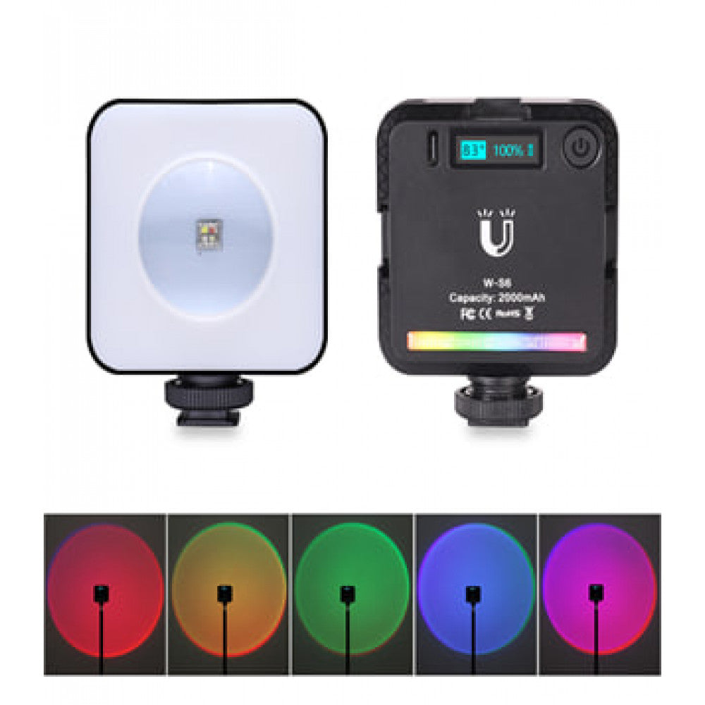 LED-видеосвет В-С6, RGB, 6 Вт LED 45 шт., цветовая температура 2500-9000 К КРИ95+ аккумулятор 2000 мА·ч