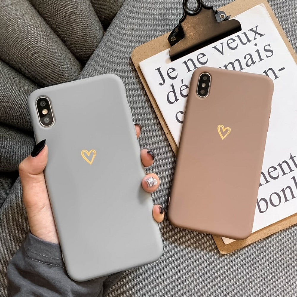 Ultra-thin soft heart-shaped pattern TPU Case iPhone 13 Pro Max 6.7" – Gray