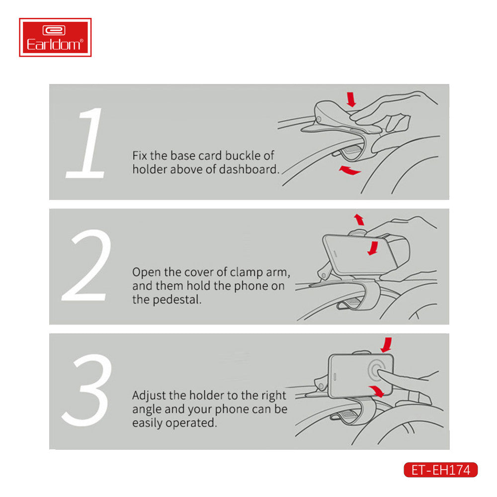Автотримач розсувний на козирок Earldom ET-EH174