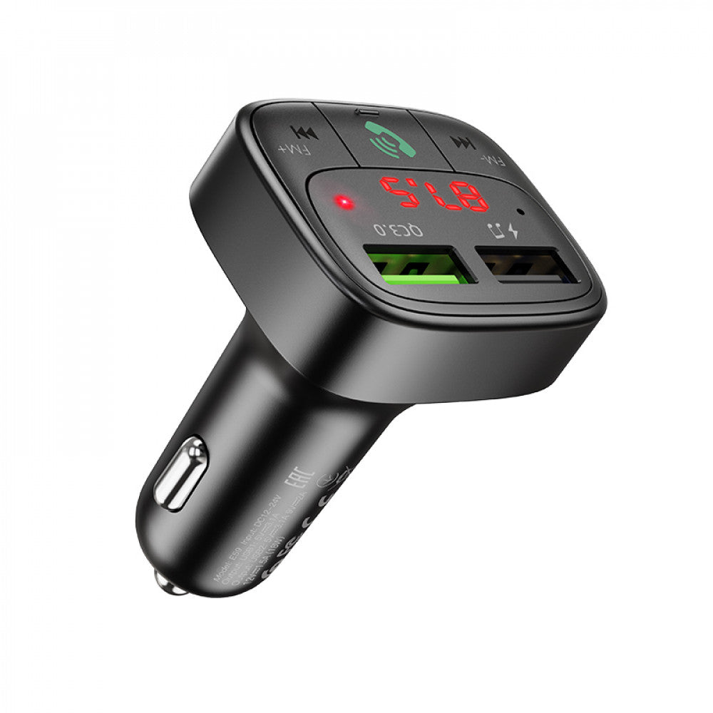 Fm Transmitter MP3 | Car Charger | 3.0A | 2U - Hoco E59