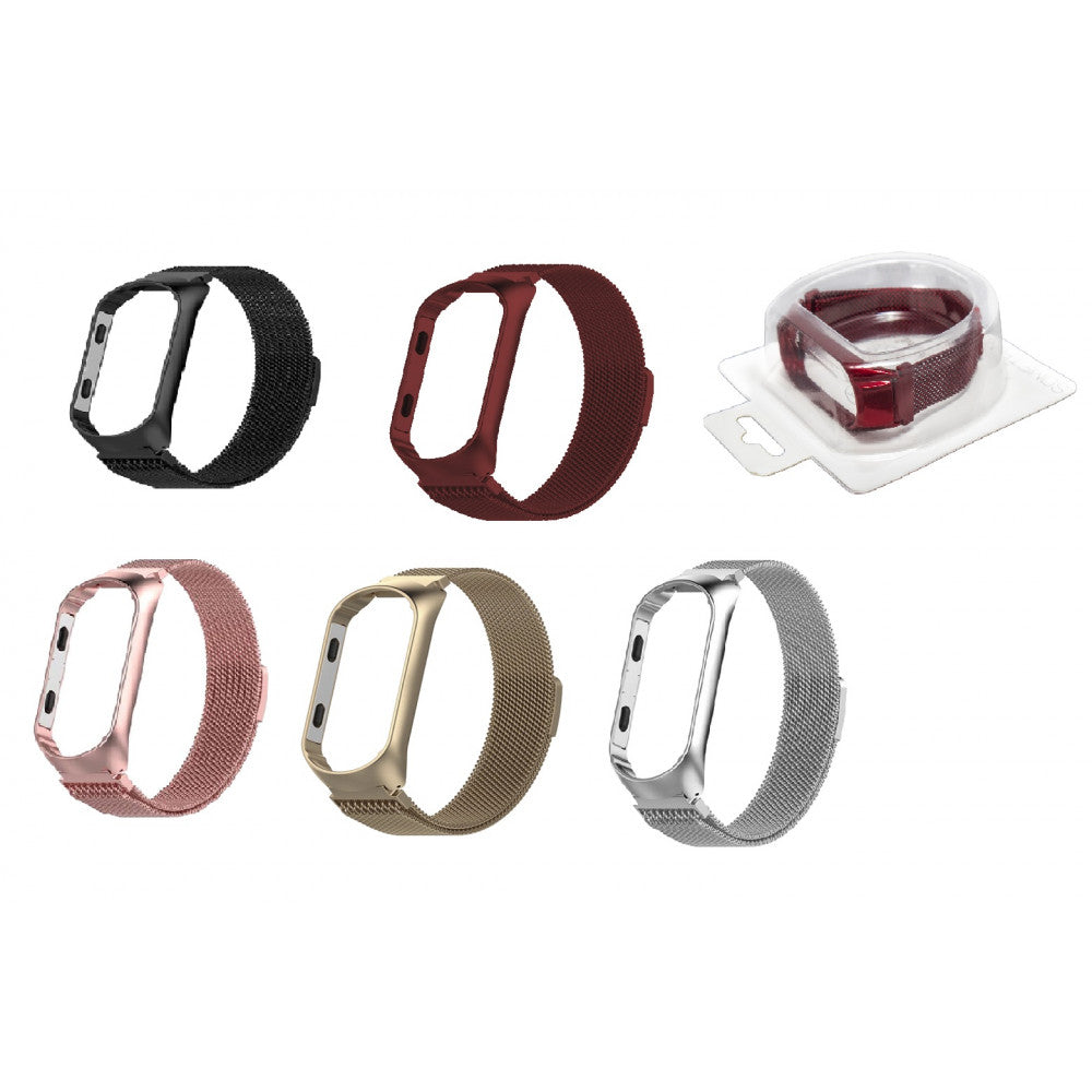 Ремінець Milanese Loop Xiaomi Mi Band 3 ; 4 — Red