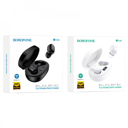Bluetooth headset TWS – Borofone BW06 Manner – Black