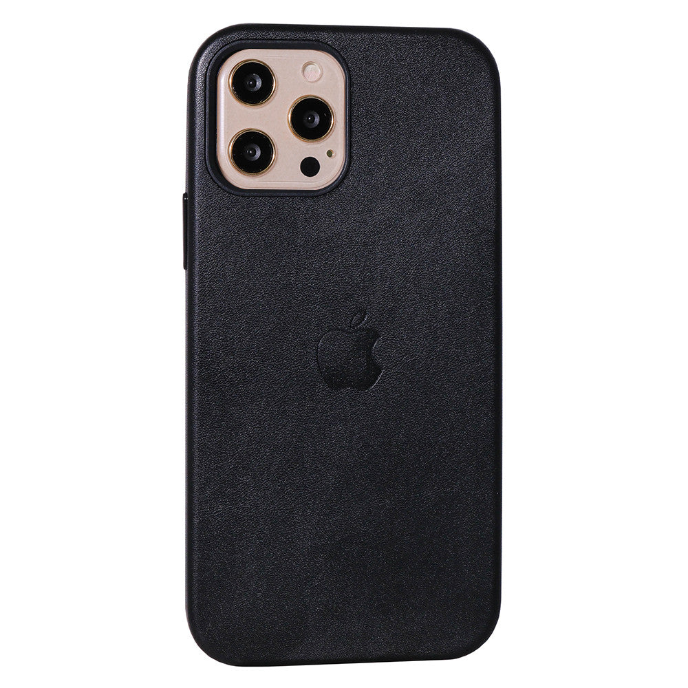 Leather Case With Magsafe iPhone 15 Pro Max — Black
