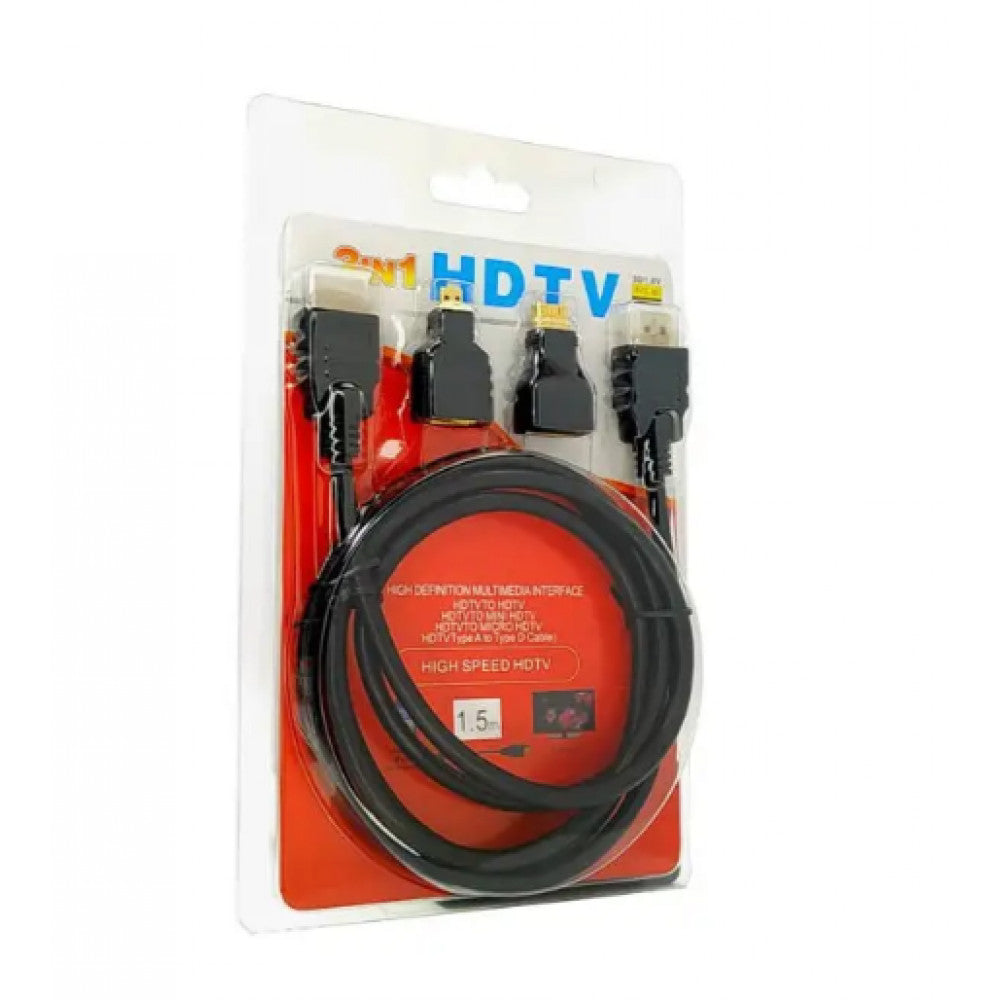 HDMI Cable (1.5m) 3 in 1