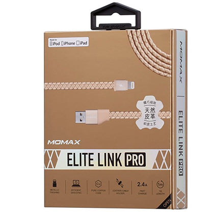 Lightning cable 2.4A (1m) Momax DL2 - Gold