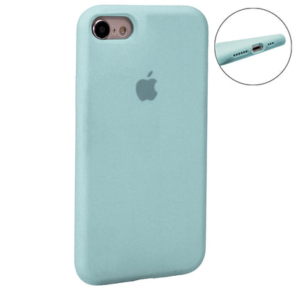 Original Silicone Case Full Size iPhone 7 ; 8 ; SE 2020 — Blue Bird Feather