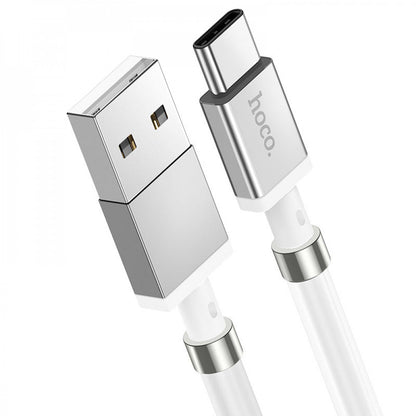 USB C cable 2.4A (1m) Hoco U91 Magnetic – White