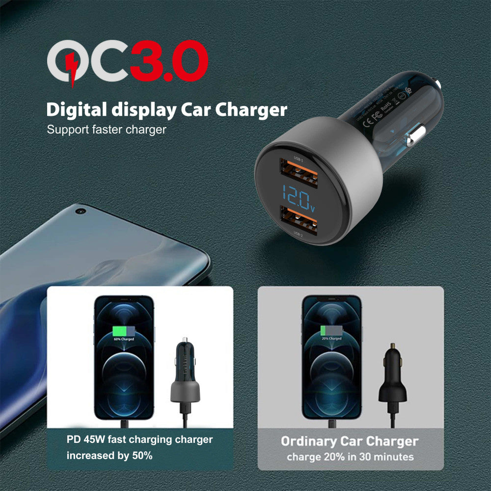 Car Charger 2.4A 2U Earldom ES-CC9