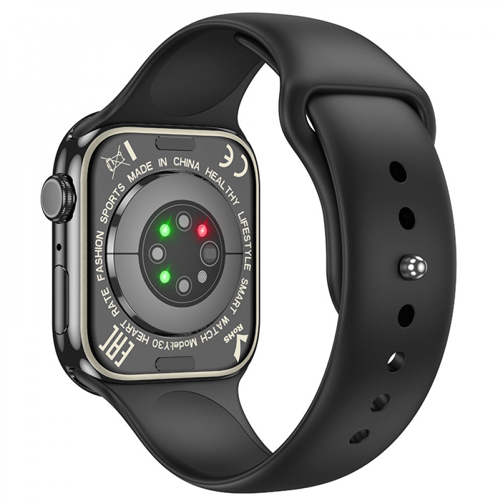 Smart Sports Watch (Call Version) — Hoco Y30 — Black