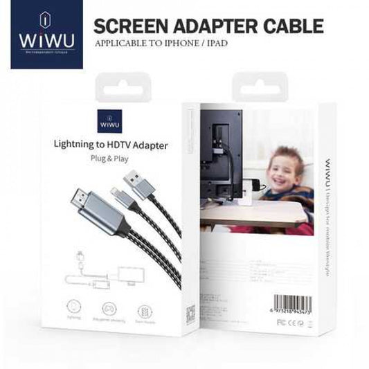 Lightning To Hdmi Cable HDTV (1m) WiWU X7L – Gray