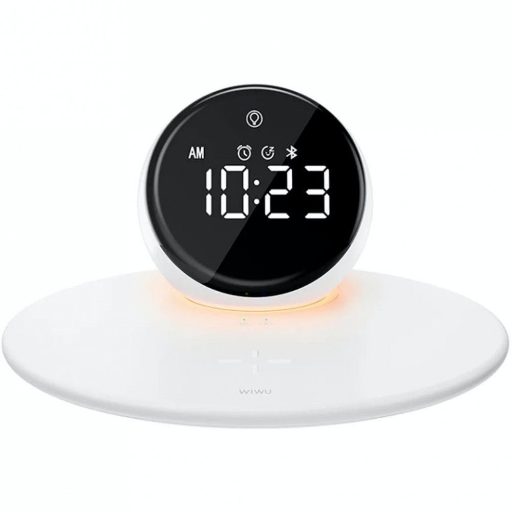 Wireless charger WIWU Wi-W017 15W 3in1 Wireless Charger+Digital Alarm+Bluetooth Speaker
