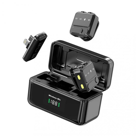 Беспроводной микрофон для телефона USB C+Lightning — Wiwu Wi-WM005