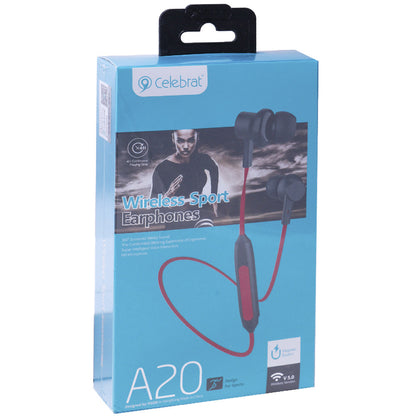 Bluetooth Headphones – Celebrat A20 – Red