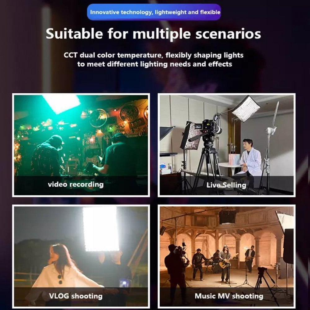 ZSYB JB-150X 150W Dual Color 3200K-5600K Flexible LED Video Light.