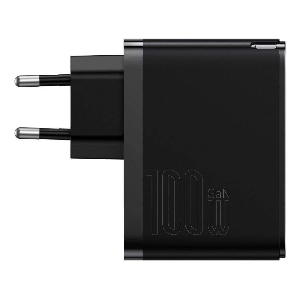 Home Charger 100W GaN5 1U 1C C to C Cable (1m) Baseus (CCGP090) Pro Fast Charger – CCGP090201 Black