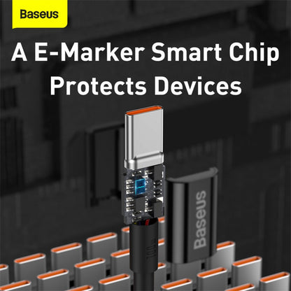USB C to C Cable 100W PD (2m) Baseus (CATYS) – CATYS-C01 Black